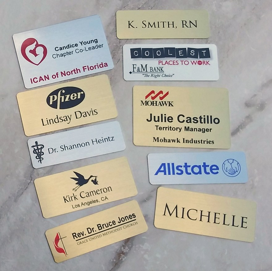 Picture of: Metal Name Tags